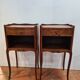 Pair of bedside tables in marquetry