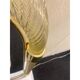 Classic Italian Gold Leaf Murano Glass Wall Mirror Duo – Torciglione Motif