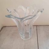 Large Crystal Vase Signed Bayel