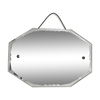 Miroir biseauté art deco 56x39cm