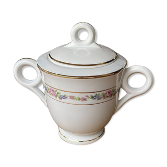Opaque porcelain sugar pot