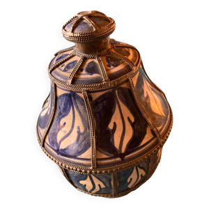 Bonbonnière grès bleue