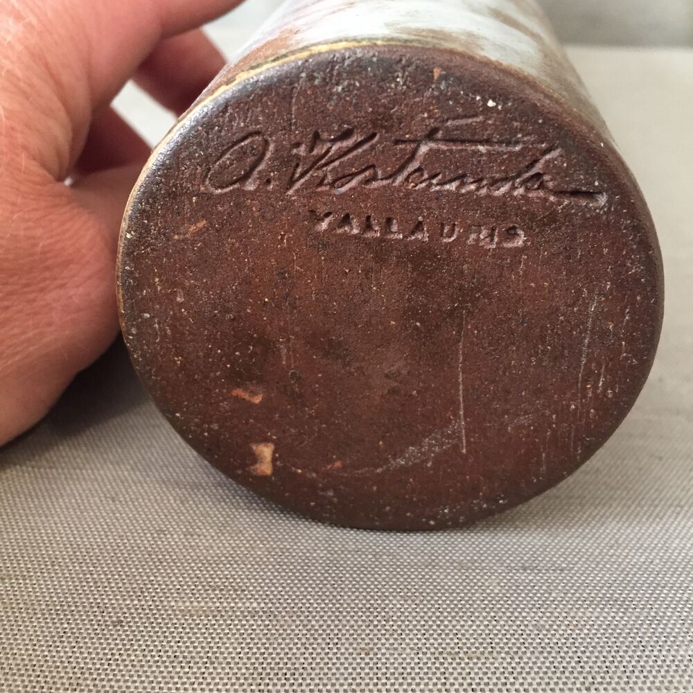 VINTAGE VASE IN GRES EMAILLE ALEXANDRE KOSTANDA VALLAURIS