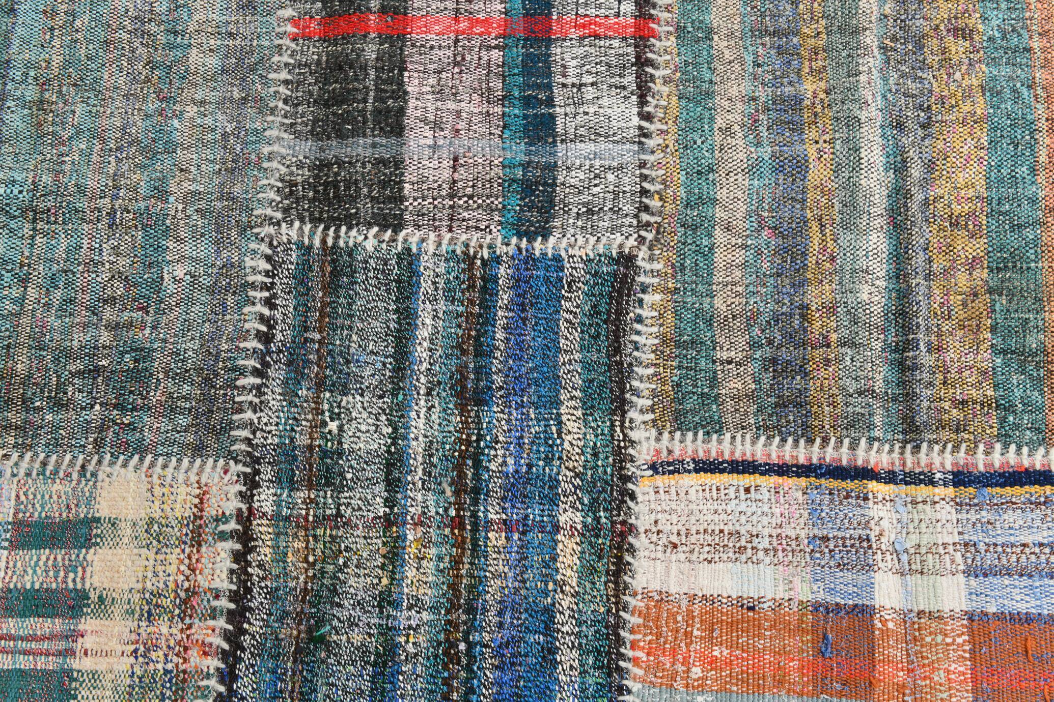 Flatweave ethnic kilim rug 212x302