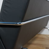 Swedish Leather Sofa and Armchair by Gunilla Allard for Lammhults, 1990s, Set of 2