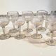 9 verres à vin guillochés déb. XXème