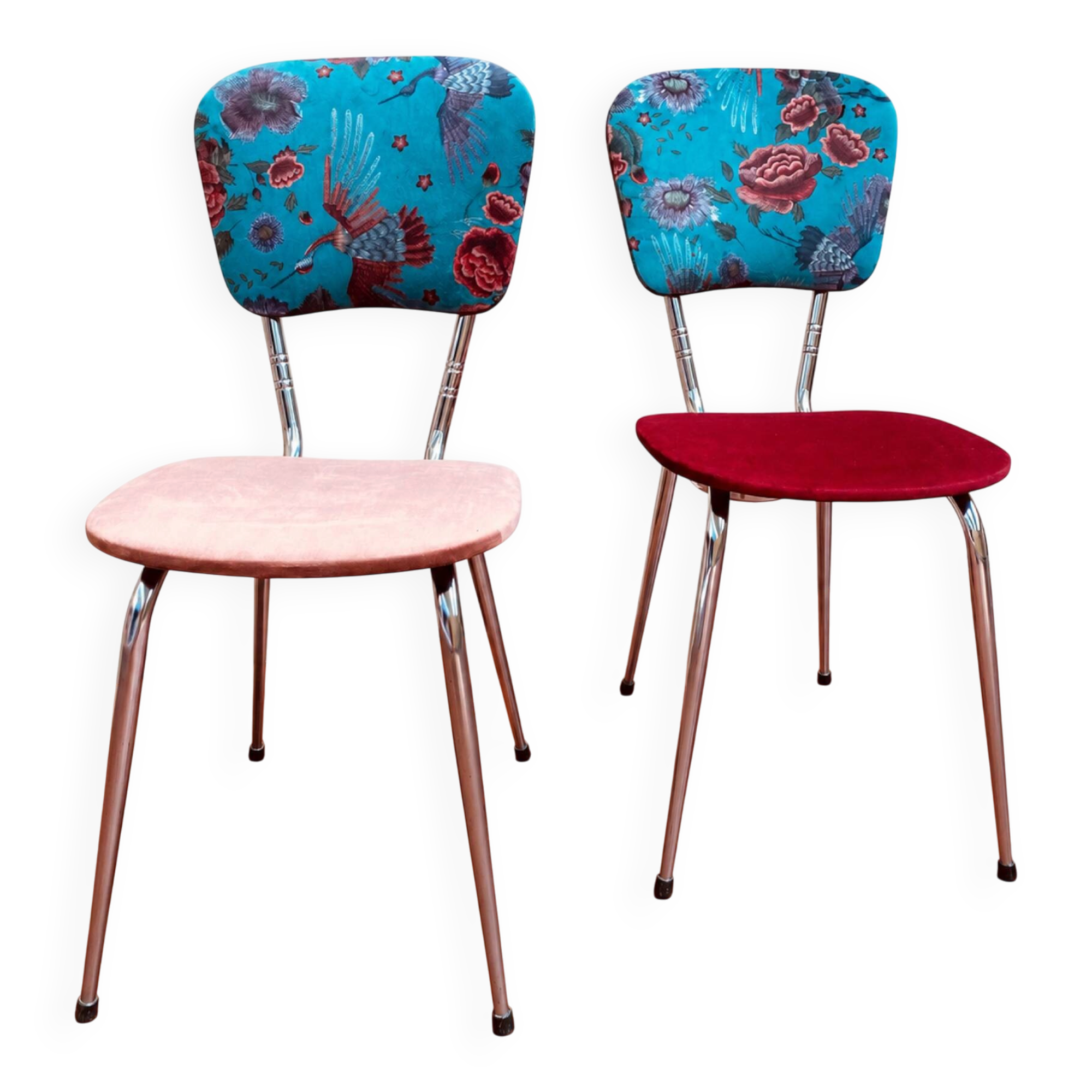 Paire de chaises vintages rénovées