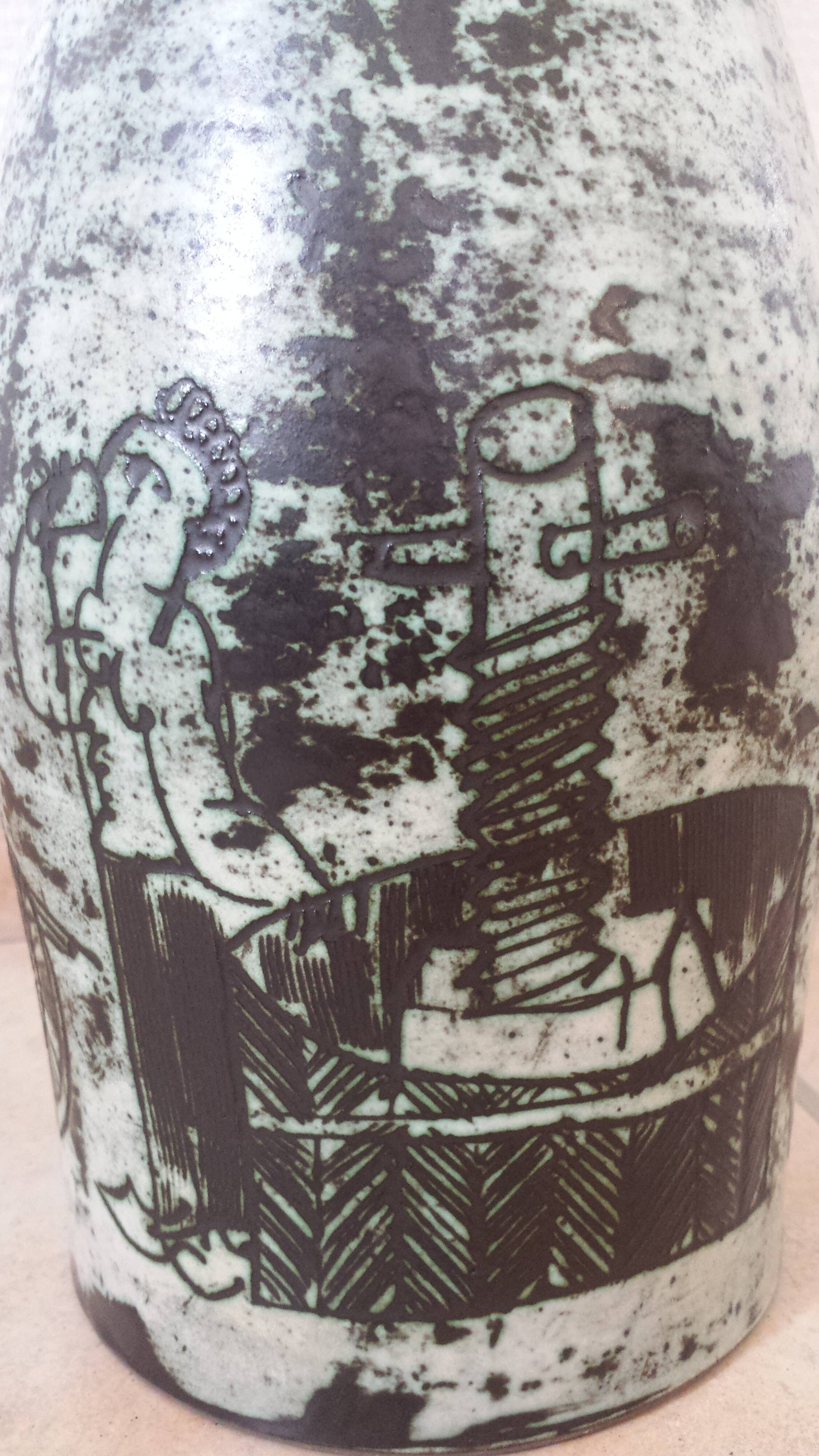 Lamp ceramic by Jacques Blin