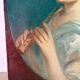 Portrait of a young woman with a flute, signed Louis Dubois (1830-1880)