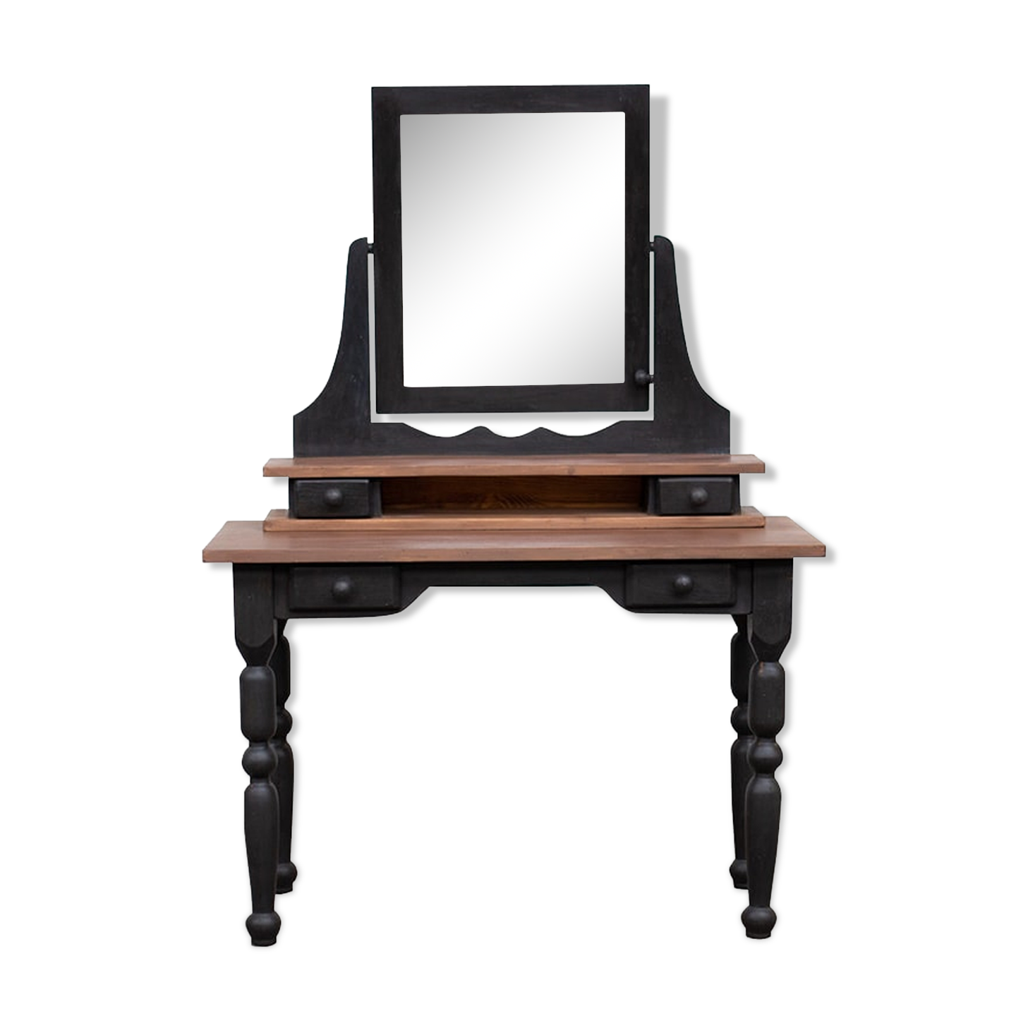 Hairdresser feet Louis Philippe solid pine