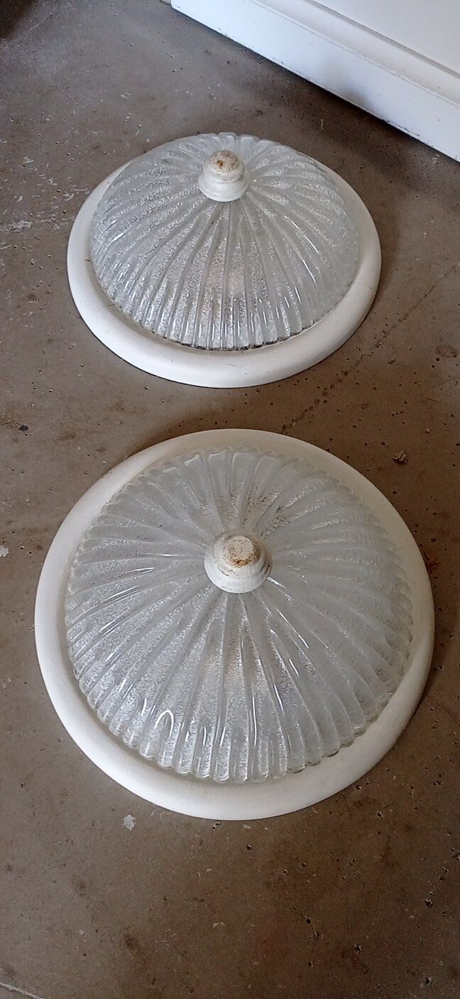 Pair of ceiling lights