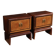 Pair of Italian bedside tables, mid-20th century
