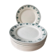 Set of 12 Art Deco plates signed Keller and Guérin Lunéville, model Lucas