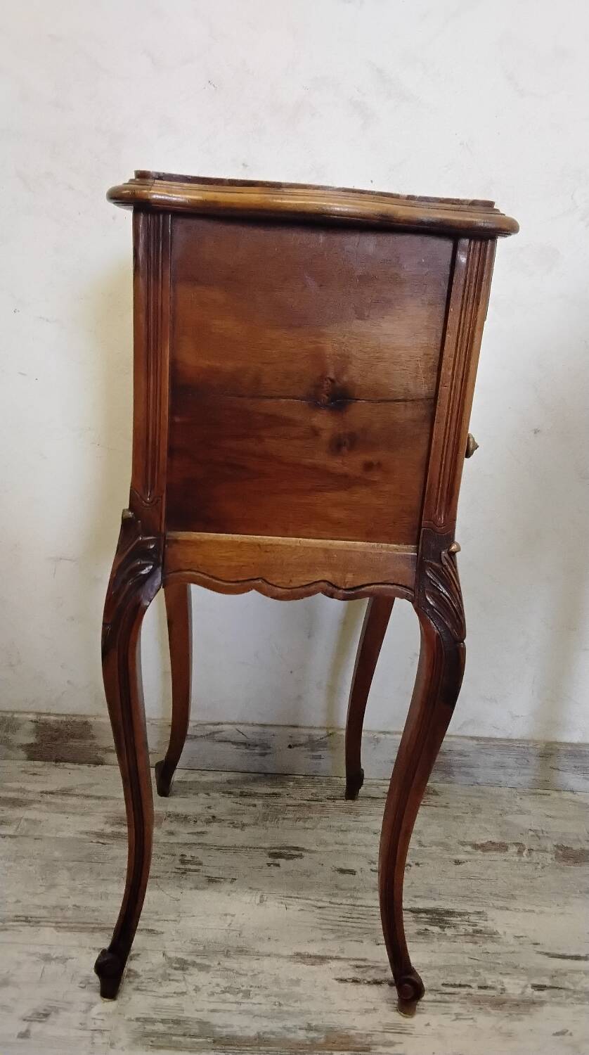 Antique wooden bedside table