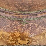 Louis XV style lady's desk in marquetry and bronze