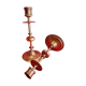 Paire de bougeoirs bronze