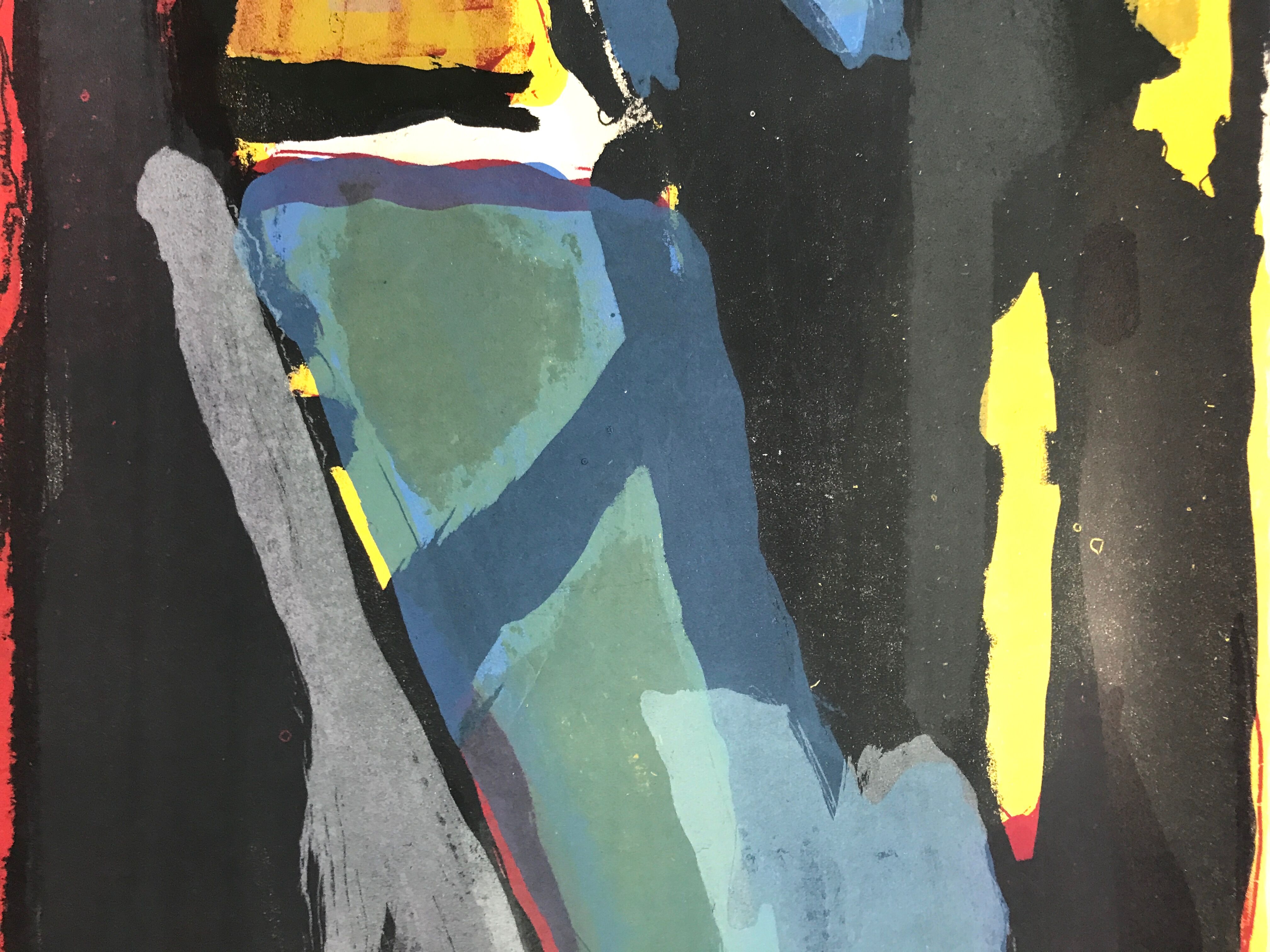 Original lithograph poster by Bram Van Veld, fondation Maeght, 1974