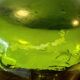 Green glass head