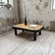 Table basse Capron « herbier » ovale