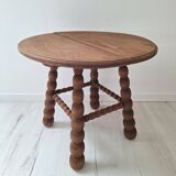 Table basse, bout de canapé à pieds bobines