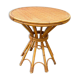 Round rattan table dia 65cm vintage 60s