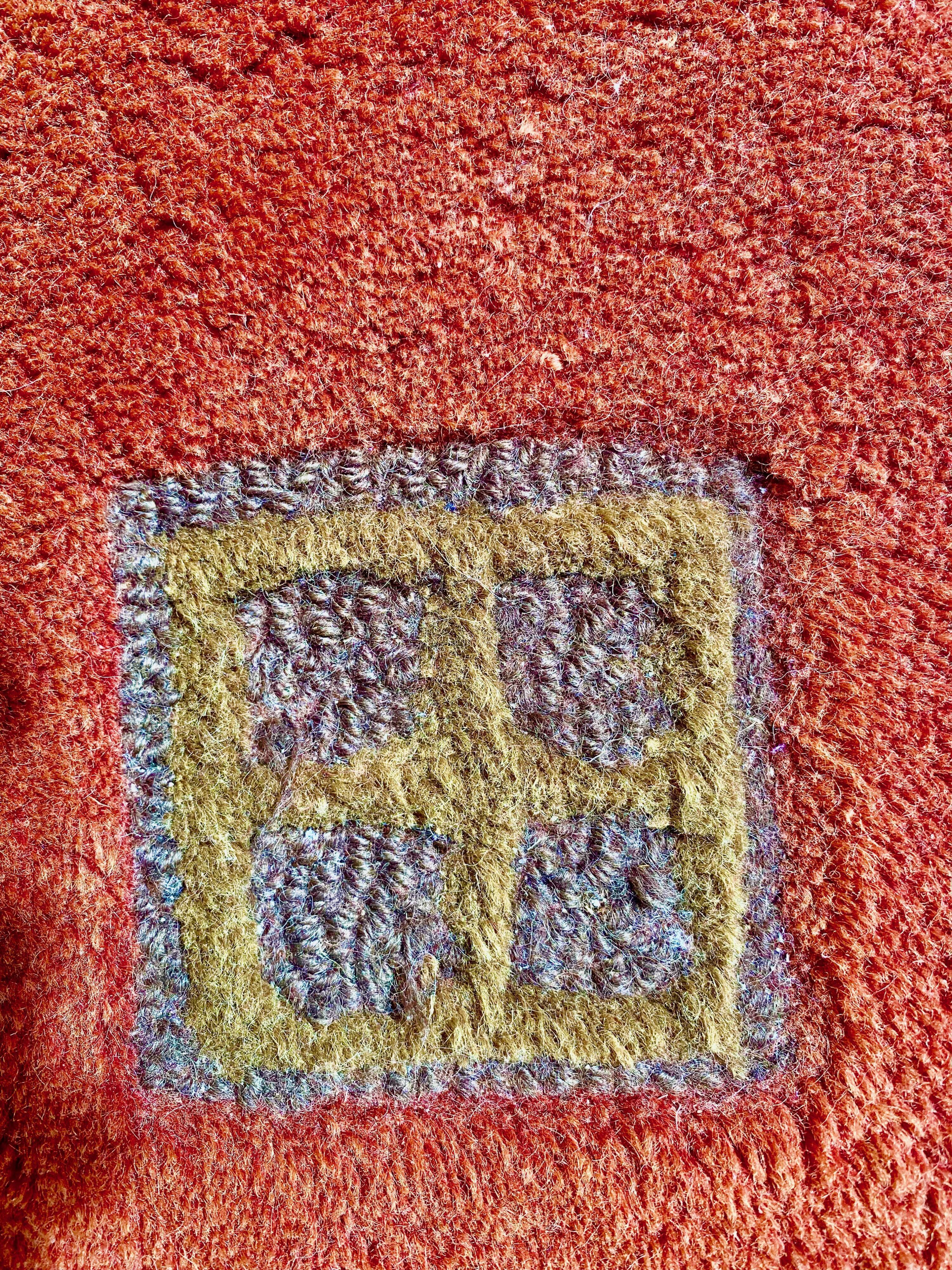 Tapis saga de serge lesage 200 x 200cm en pure laine