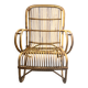 Vintage Rattan and Bamboo Armchair – Franco Albini Style – 1960s