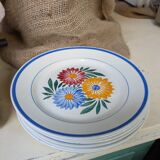 Ensemble assiettes a dessert vintage