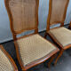 Set of 6 chairs in Louis XV style - carved wood and caning