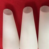 pair of lampshades, Set of 3 Tulips (wall lamps, floor lamp, chandelier) circa 1960