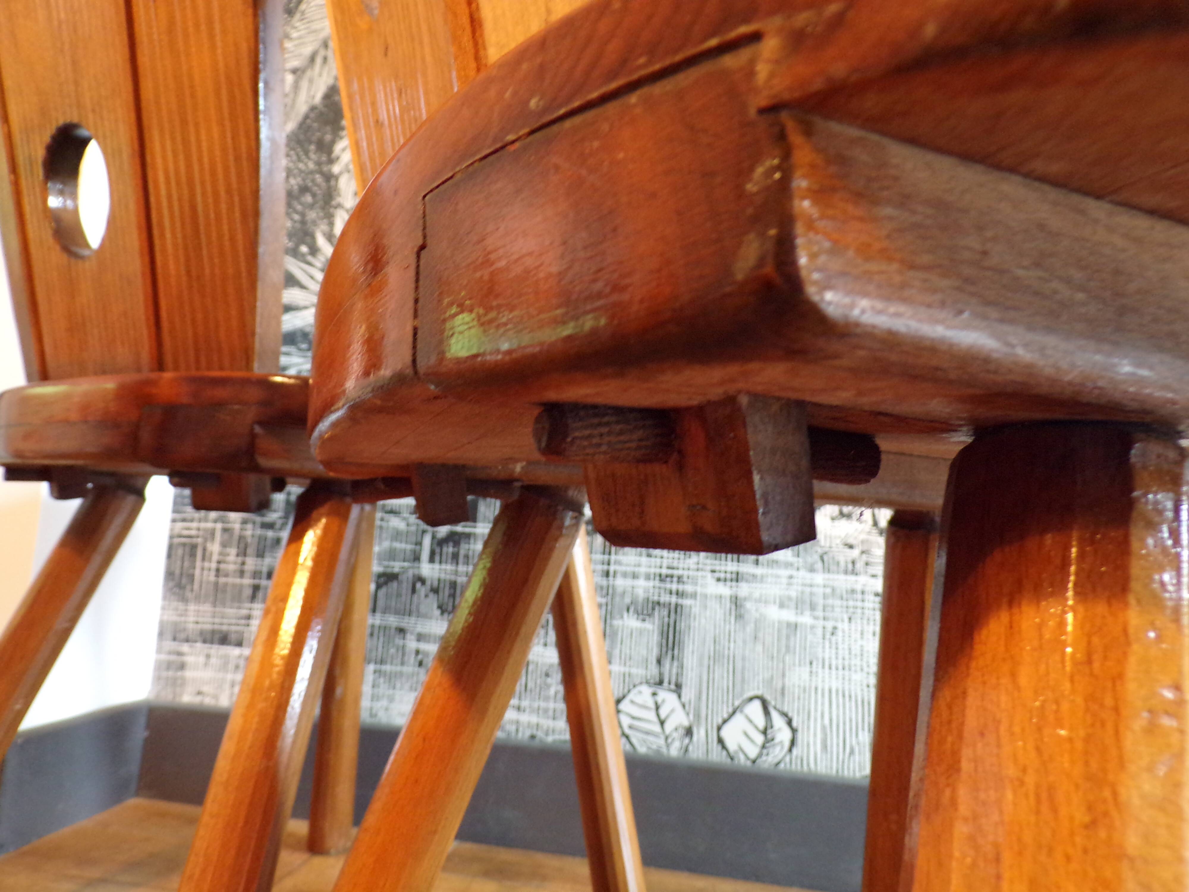 Pair of brutalist chairs 1960