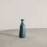 Vintage Swedish Mid Century Turquoise Blue Vase Gunnar Nylund, 1950s