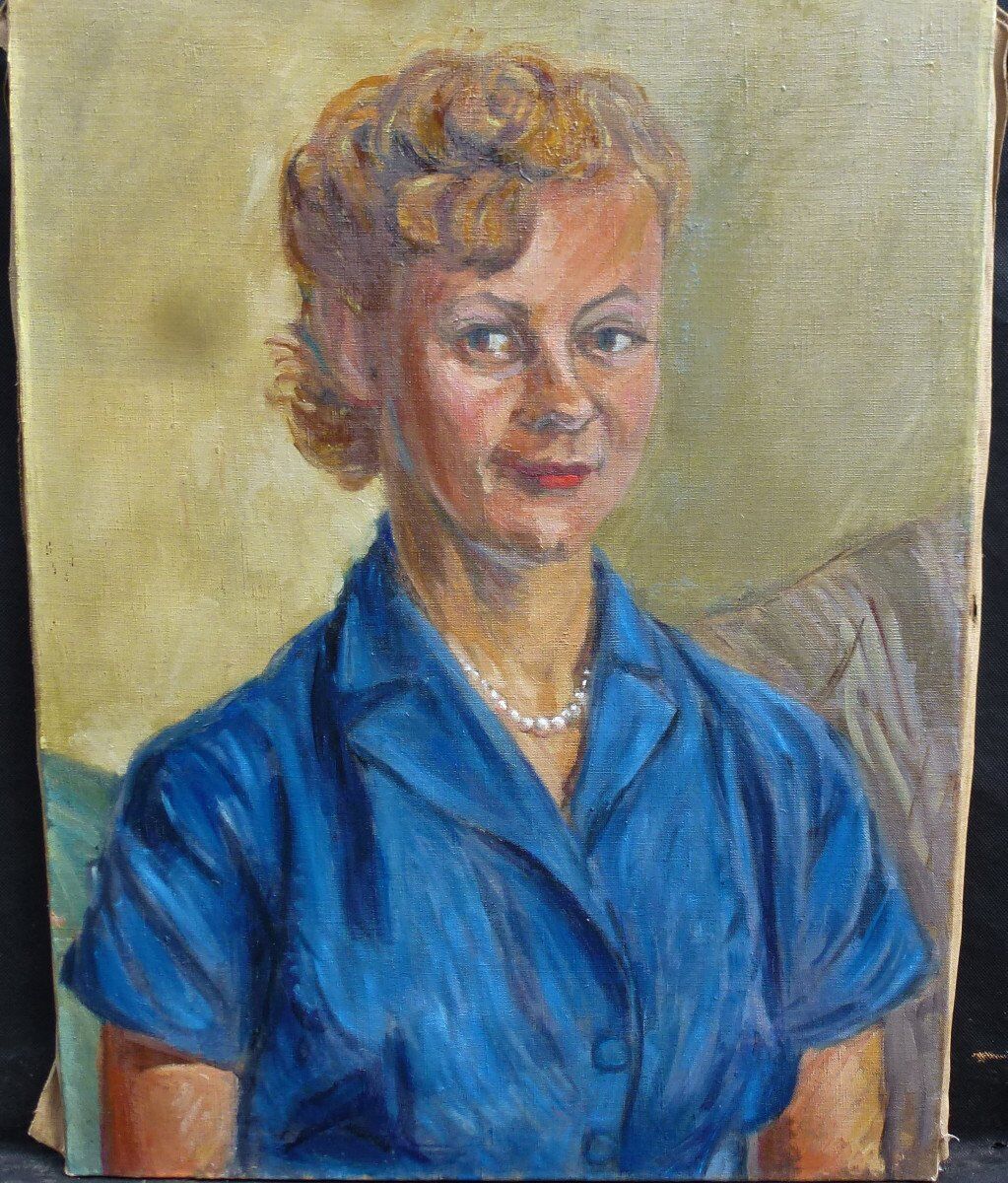 Portrait of woman french school of the twentieth century