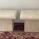 Duo of vintage travertine coffee tables and side tables