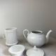 Pillivuyt France white porcelain teapot