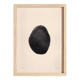 Painting on "pebble" black paper signed Eawy