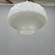Suspended globe lamp in opaline glass, Czechoslovakian, 1970s.