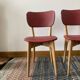 Pair of red skai chairs