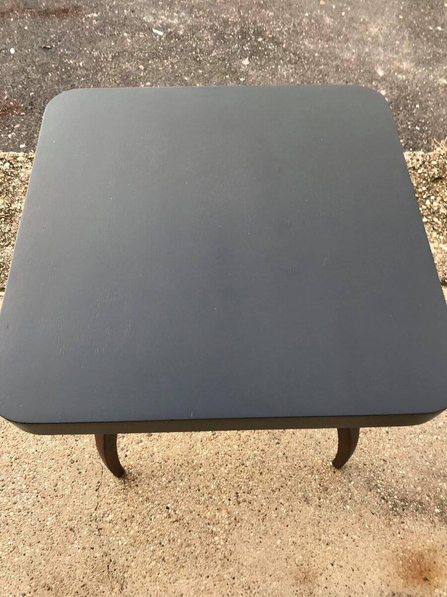 H259 coffee table by Jindrich Halabala in brown and white beech, 1930s design.