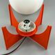 60s 70s ball light table lamp space age design glass metal