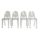 4 chaises Victoria Ghost de Philippe Starck pour Kartell, après 2000