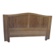 Headboard for a 160 bed in solid walnut with waxed finish.