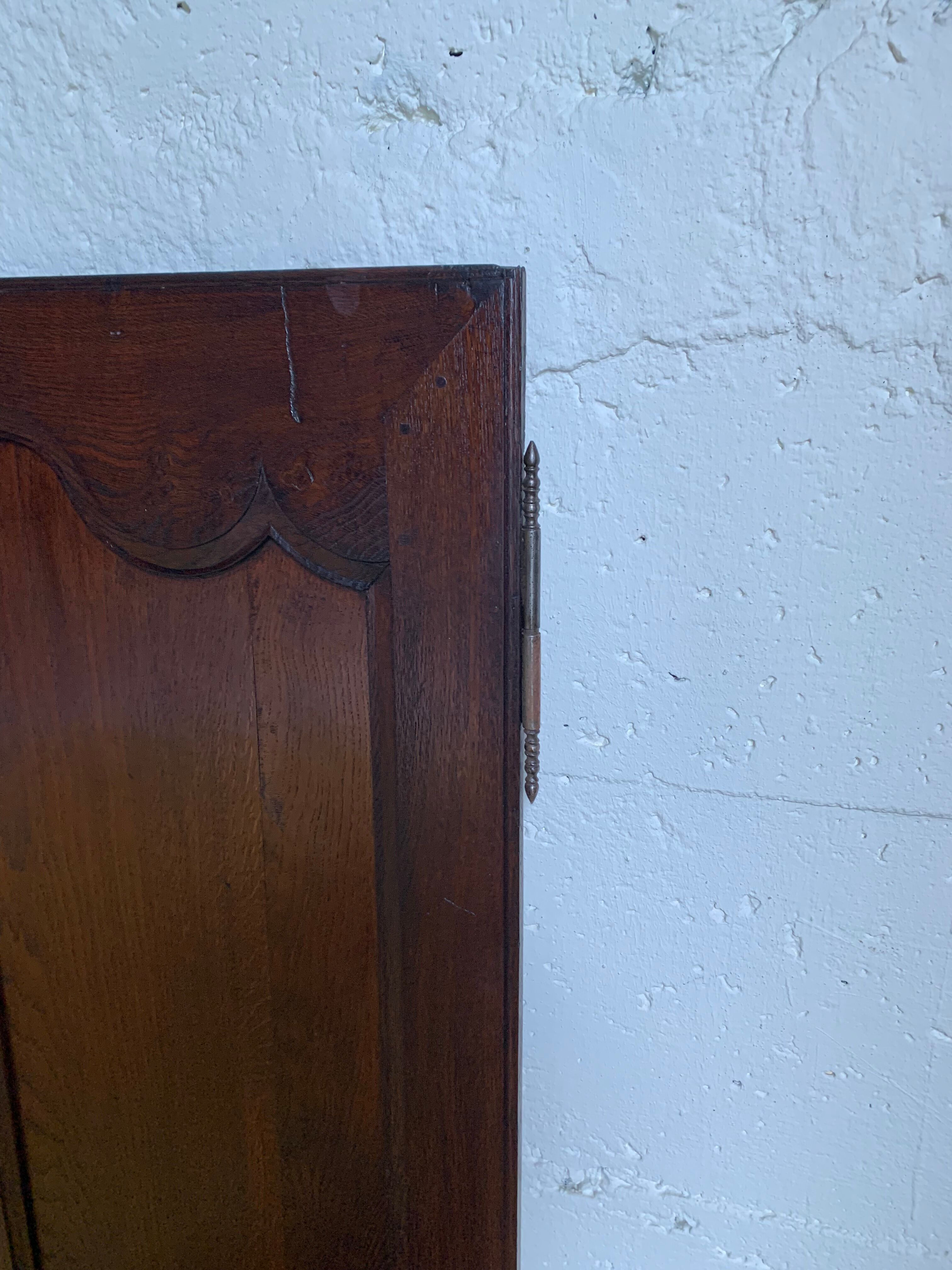 Paire de porte en chêne 19eme