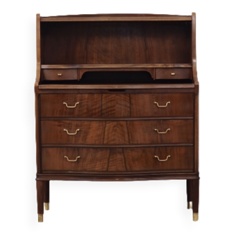 Walnut secretary, Danish design, 60's, production: Denmark