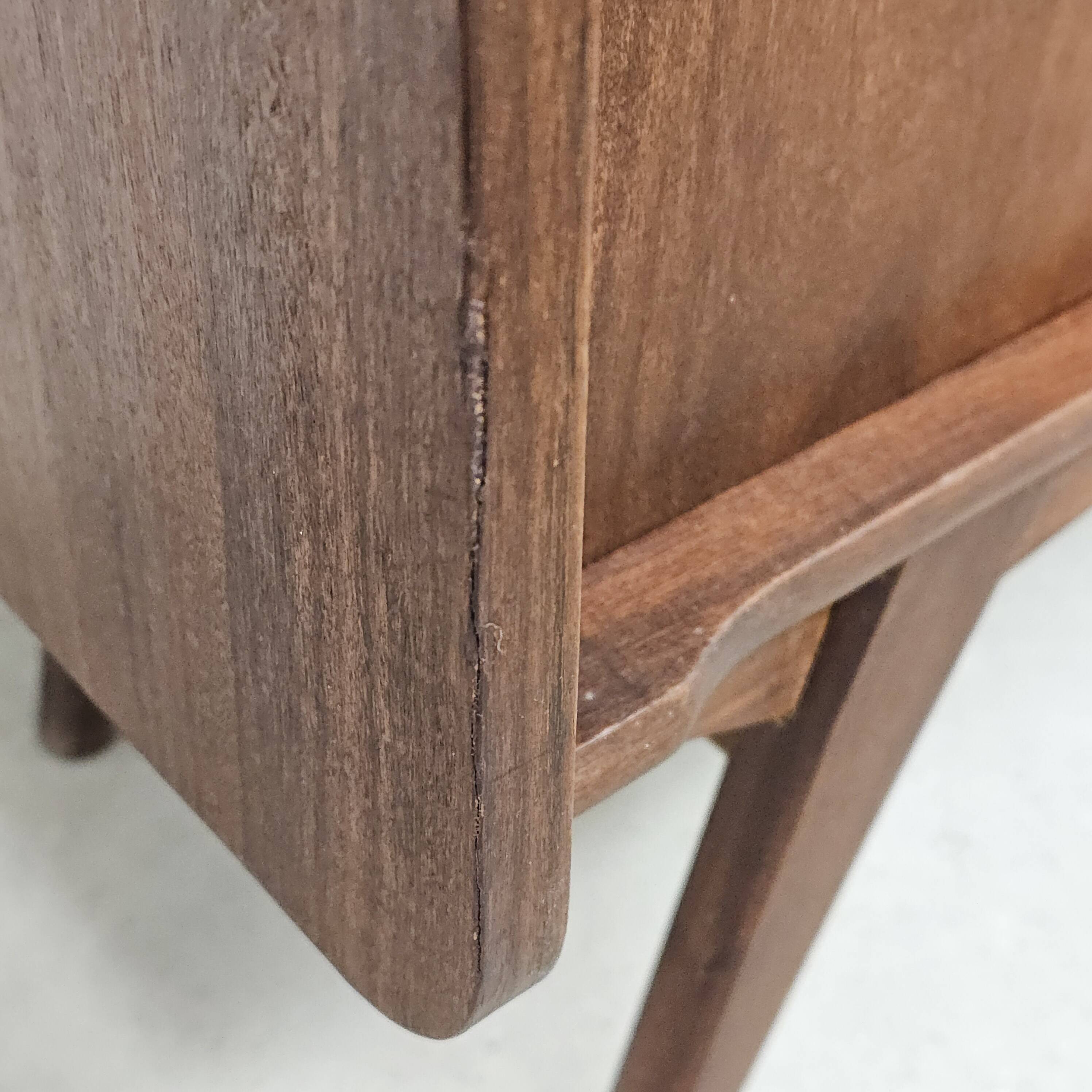 Vintage sideboard wall cabinet with glass sliding doors