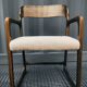 Fauteuil traîneau Baumann palissandre