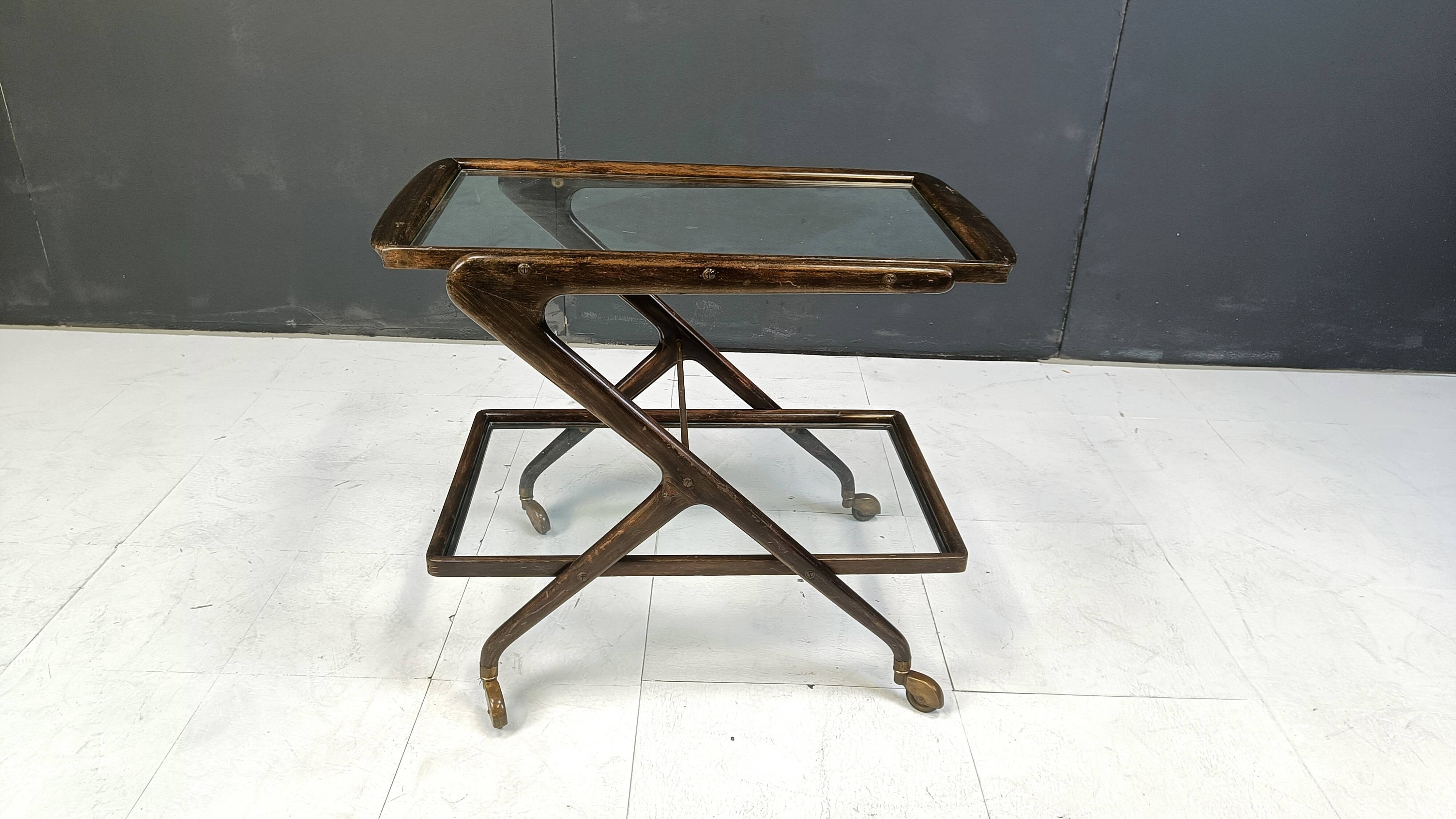 Vintage italian serving trolley, 1950s