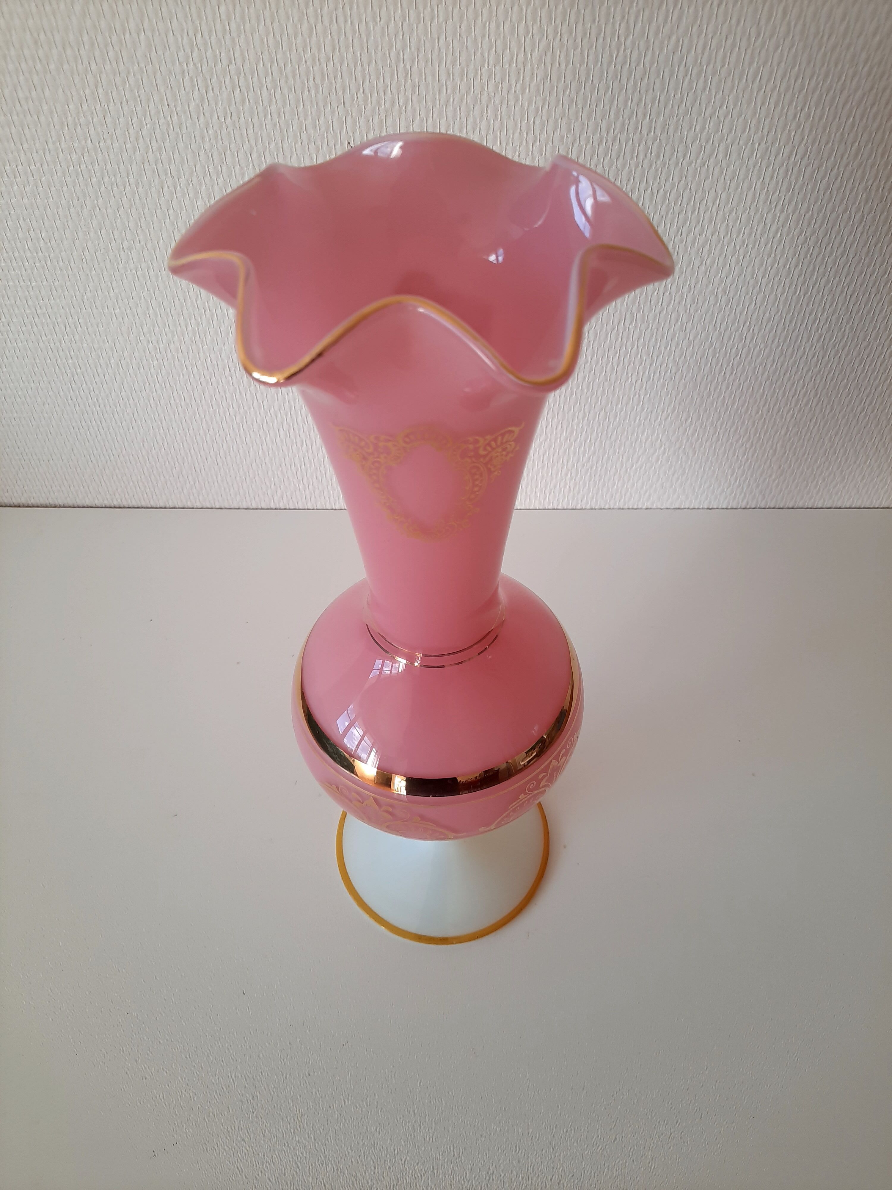 opaline baluster vase 20th century