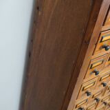 Dutch Industrial Pine Apothecary / Workshop Cabinet, circa 1930s