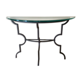 Artelano "tavolara" console, lacquered metal, half moon, 1970s, side table